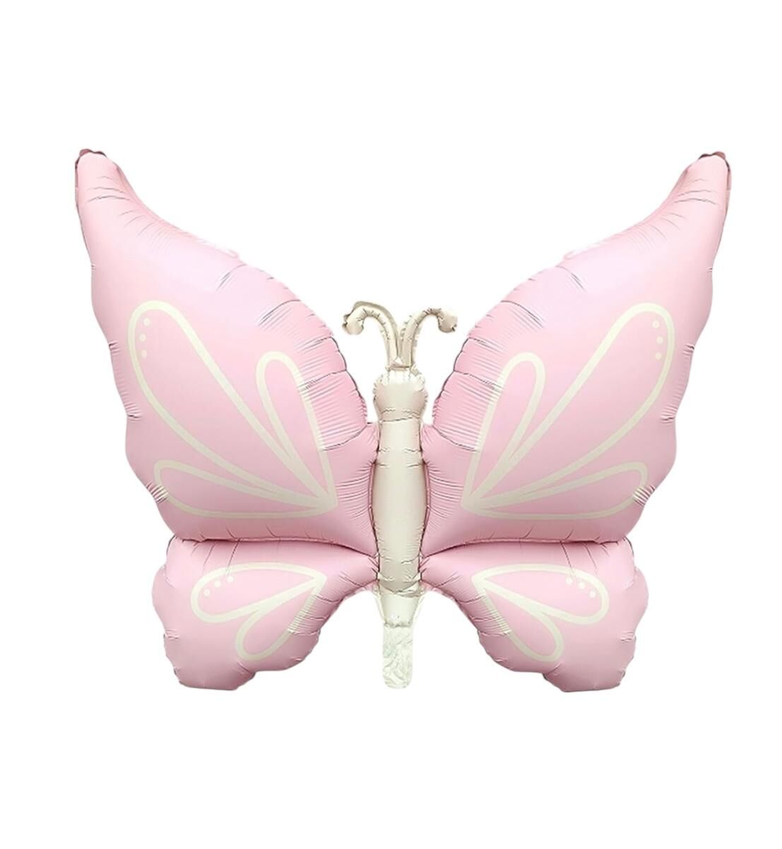 Winged Pembe Kelebek Folyo Balon