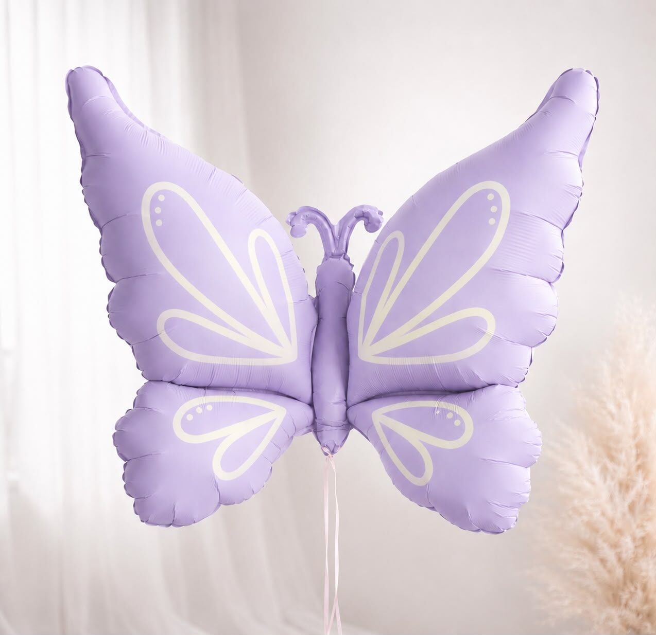 Winged Lila Kelebek Folyo Balon