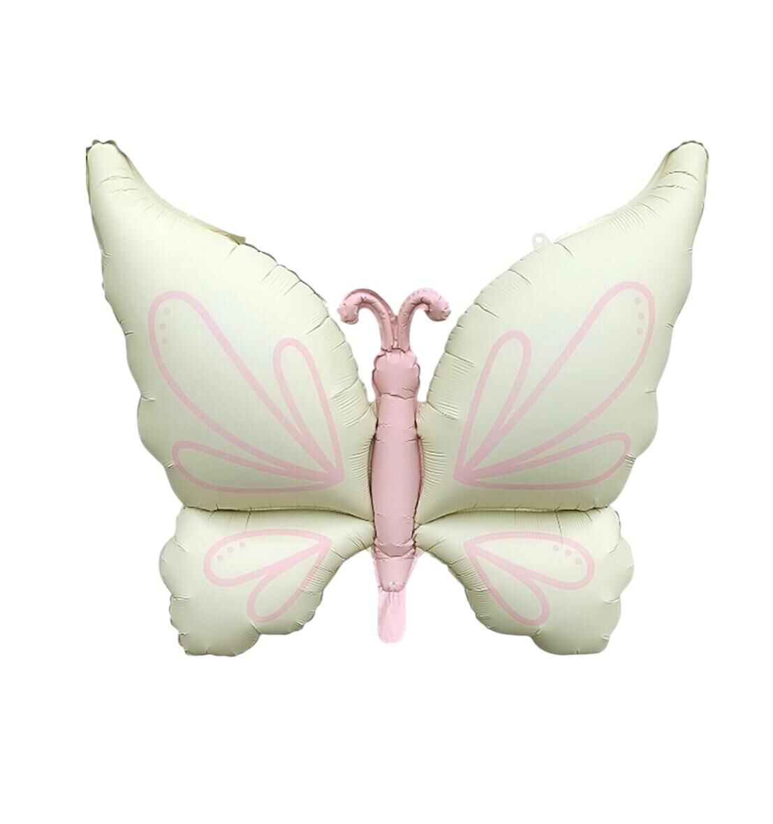 Winged Krem Kelebek Folyo Balon