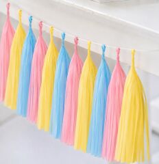 Pembe Sarı Mavi Püskül Kit