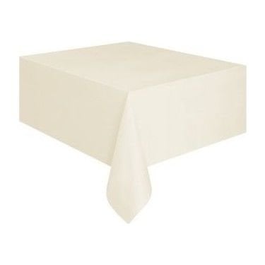 Krem Plastik Masa Örtüsü 120x180