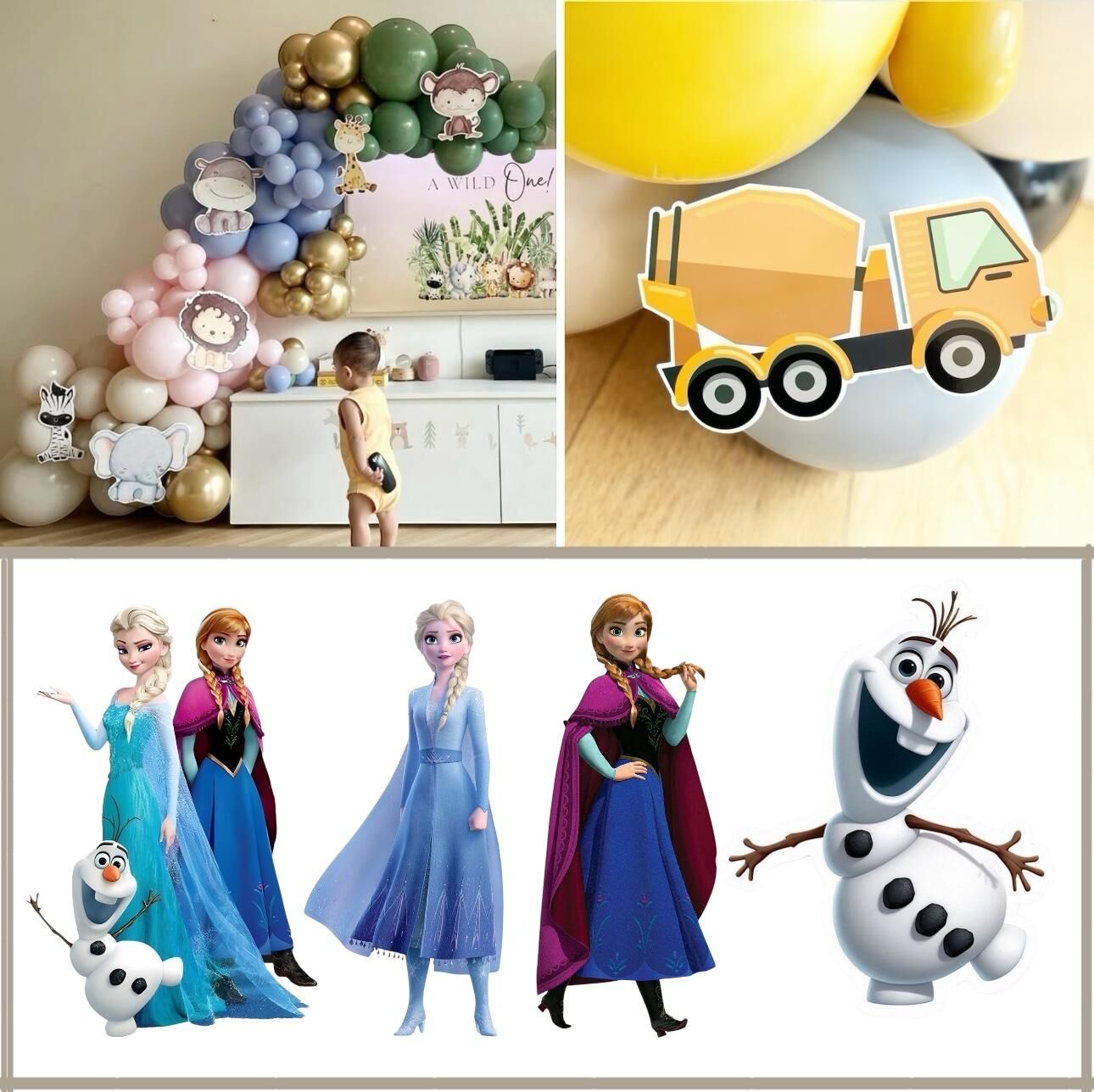 Elsa Frozen Balon Üstü Obje