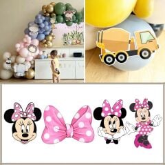 Minnie Mouse Balon Üstü Obje