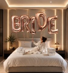 100cm Rosegold Bride Folyo Balon