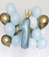 1 Yaş Taç Balon Demeti