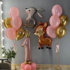 1 Yaş Tavşan Ceylan Balon Demeti