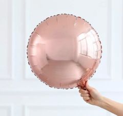 Rosegold Yuvarlak Folyo Balon 1 Adet