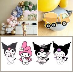 Kuromi Balon Üstü Obje