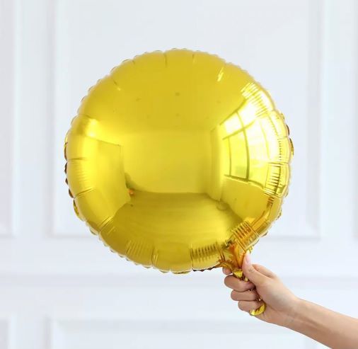 Gold Yuvarlak Folyo Balon 1 Adet