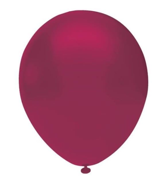 BORDO PASTEL BALON 10 ADET