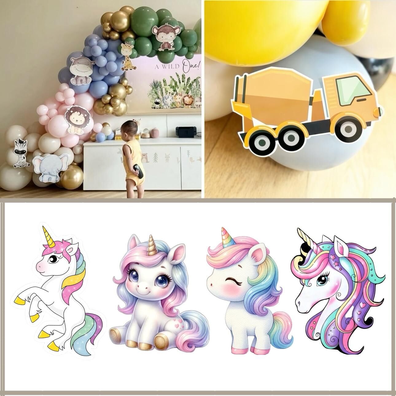 Ünicorn Balon Üstü Obje
