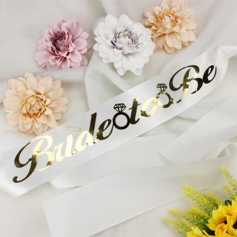 Kuşak Beyaz Gold Bride To Be