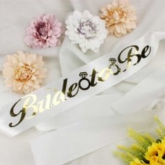 Kuşak Beyaz Gold Bride To Be