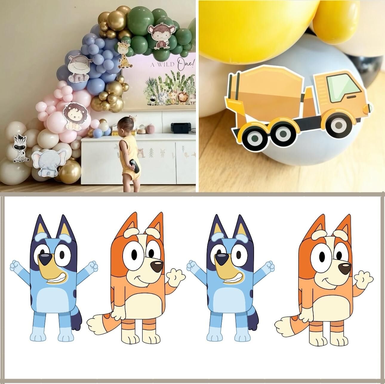 Bluey Balon Üstü Obje
