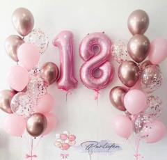 Pembe Rose Balon Demeti