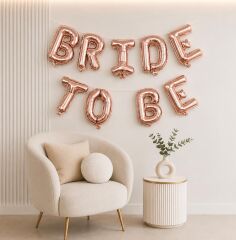 35cm Rosegold Bride To Be Folyo Balon
