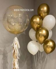 Altın Püskül Balon Demeti