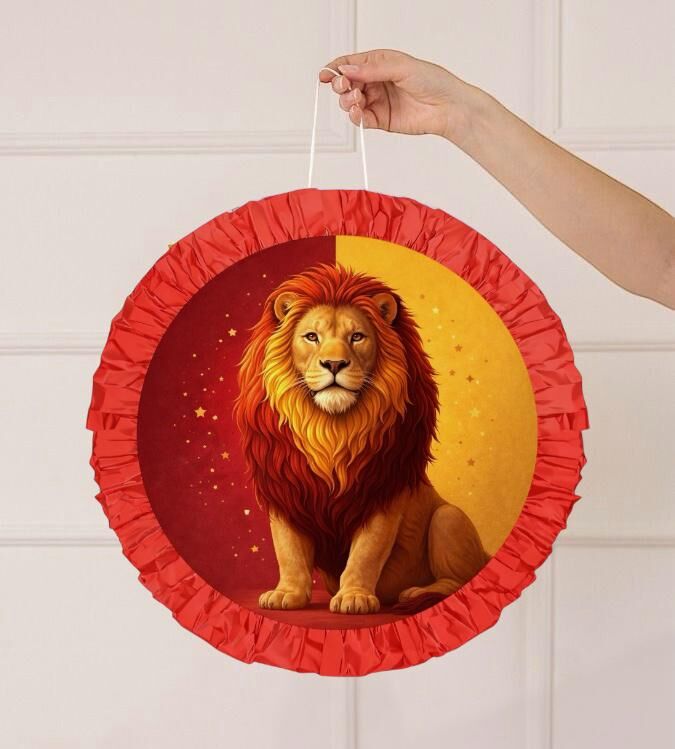 Sarı Kırmızı Aslan Pinyata