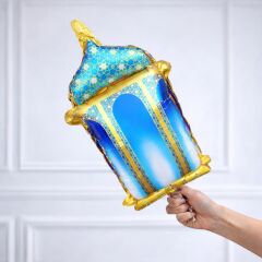 Mavi Kandil Folyo Balon