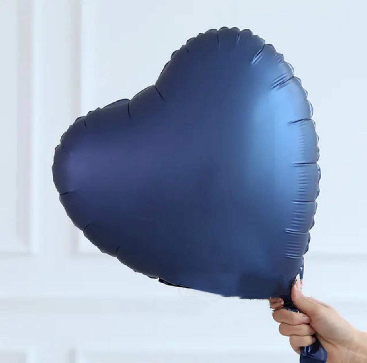 Gece Mavisi Kalp Folyo Balon 1 Adet