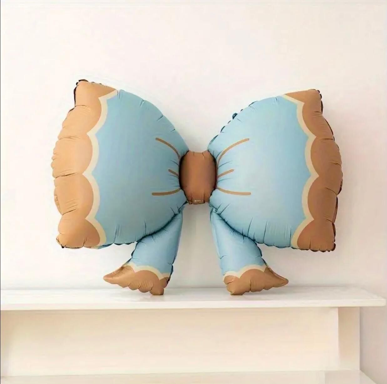 Retro Fiyonk Folyo Balon Mavi