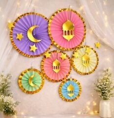 6'lı Ramazan Makaron Yelpaze