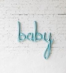 Mavi Baby İmza Folyo Balon