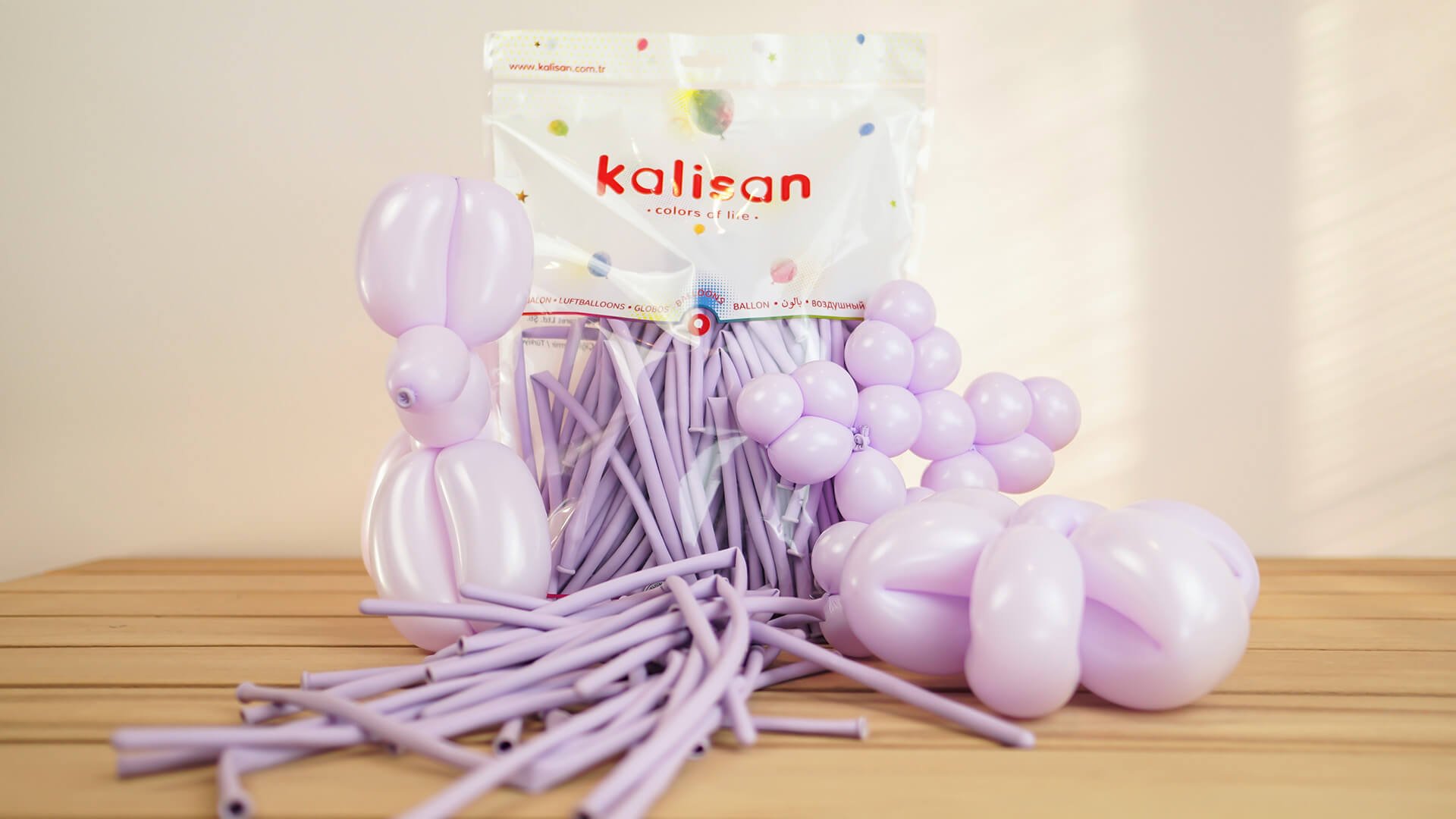 LİLA SOSİS BALON 5 ADET