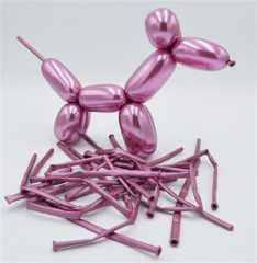 PEMBE SOSİS KROM BALON 5 ADET