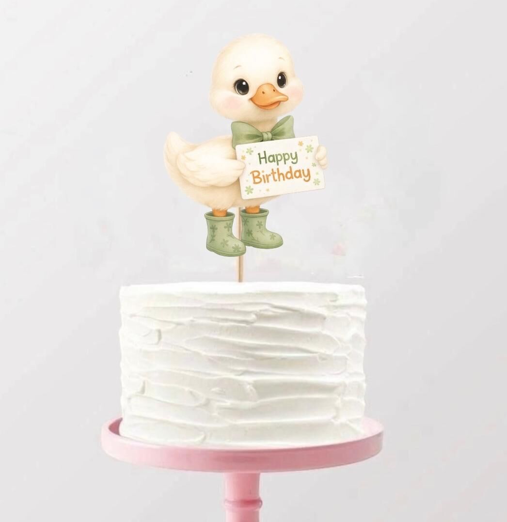 Ördek Teması Pasta Süsü