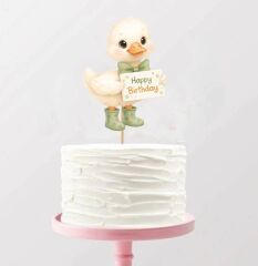 Ördek Teması Pasta Süsü