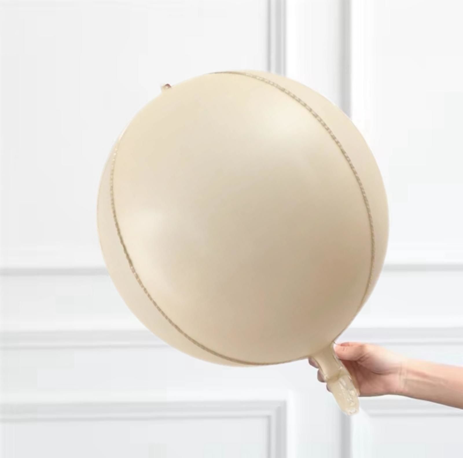 4d Krem Küre Folyo Balon