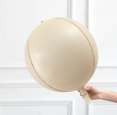 4d Krem Küre Folyo Balon