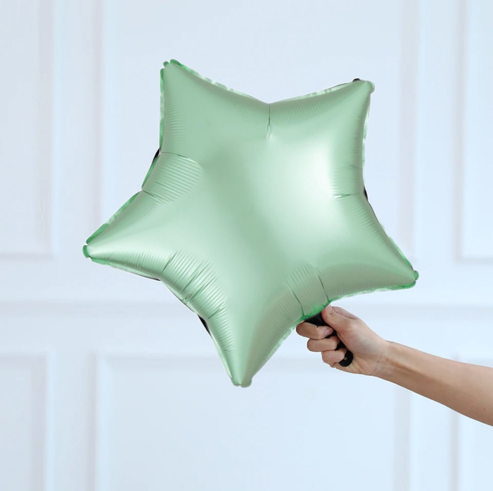 Saten Yıldız Folyo Balon Yeşil 1 Adet