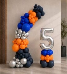 Blue Orange Balon Zinciri
