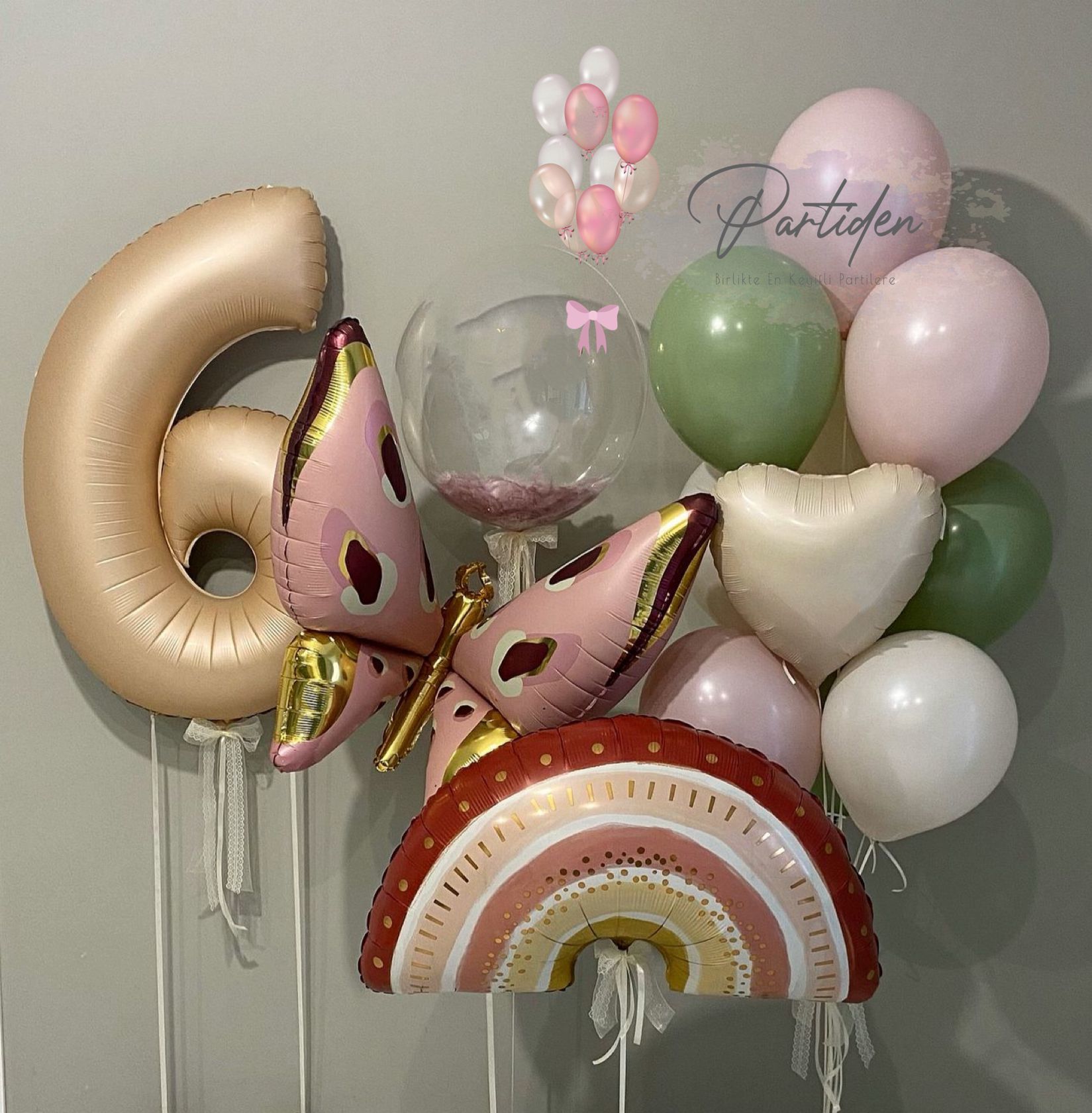 Kelebek Bohoo Balon Demeti