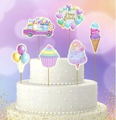 Dondurma Teması Pasta Süsü