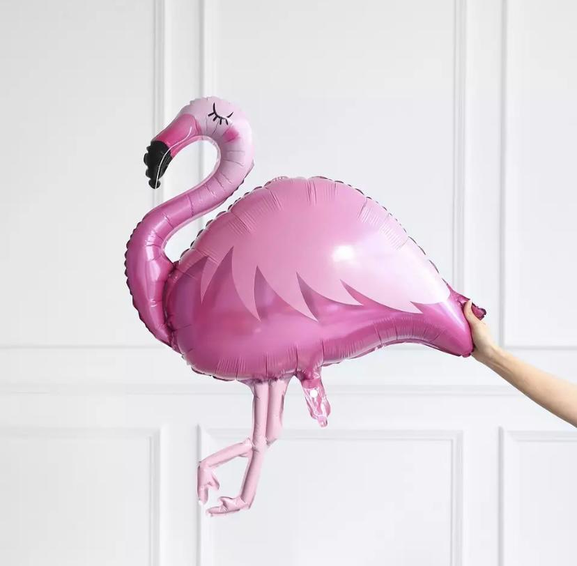 Pembe Flamingo Folyo Balon