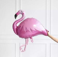 Pembe Flamingo Folyo Balon