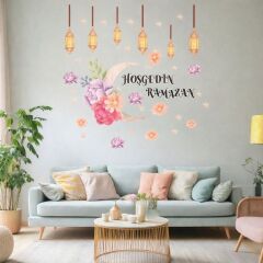 Çiçekli Hoşgedin Ramazan Sticker