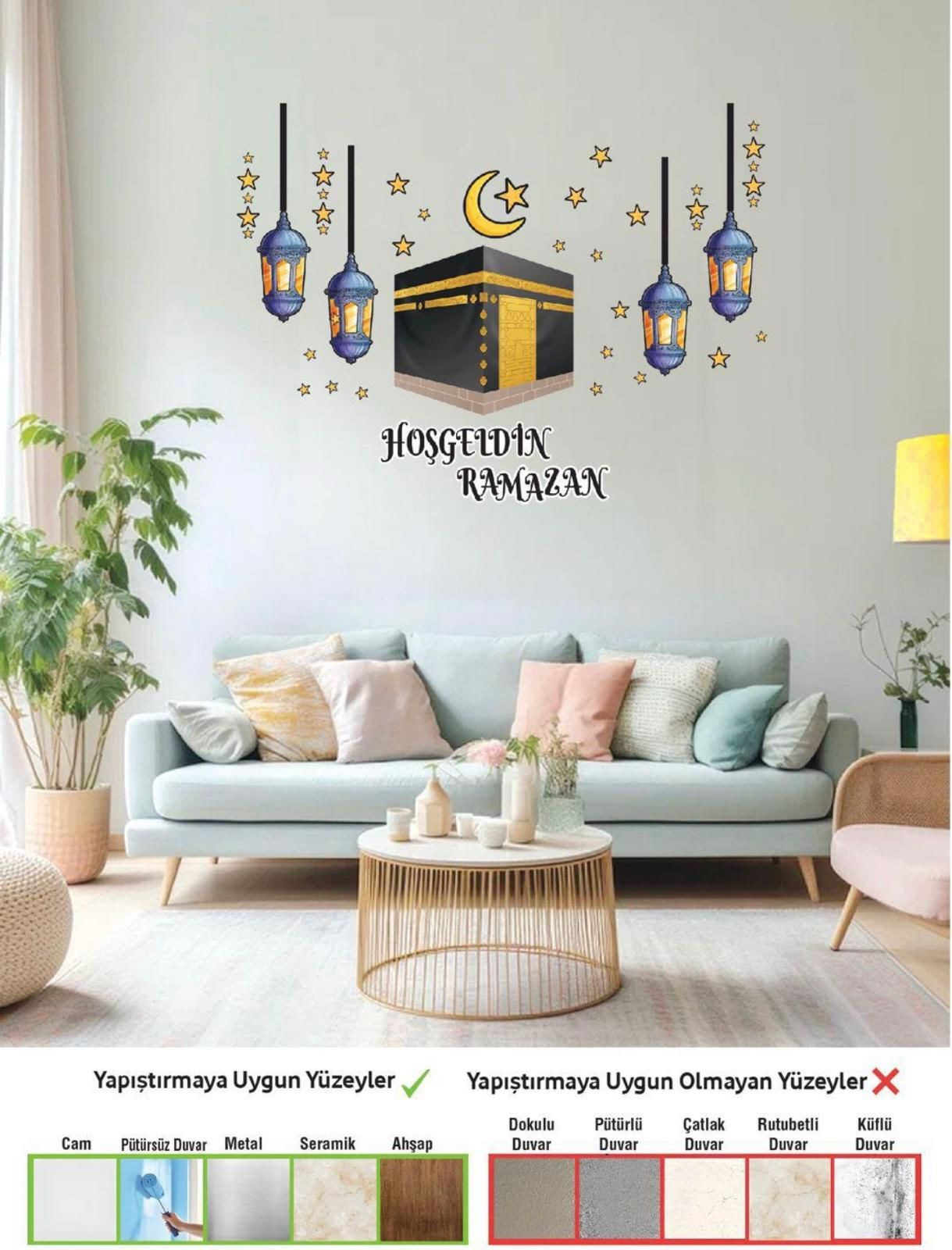 Kabe Hoşgeldin Ramazan Stiker