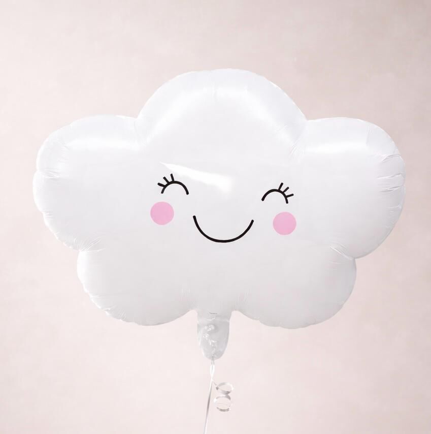 Beyaz Bulut Folyo Balon
