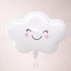 Beyaz Bulut Folyo Balon