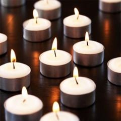 Beyaz Tealight Mum 50 Adet
