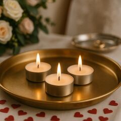 Beyaz Tealight Mum 50 Adet