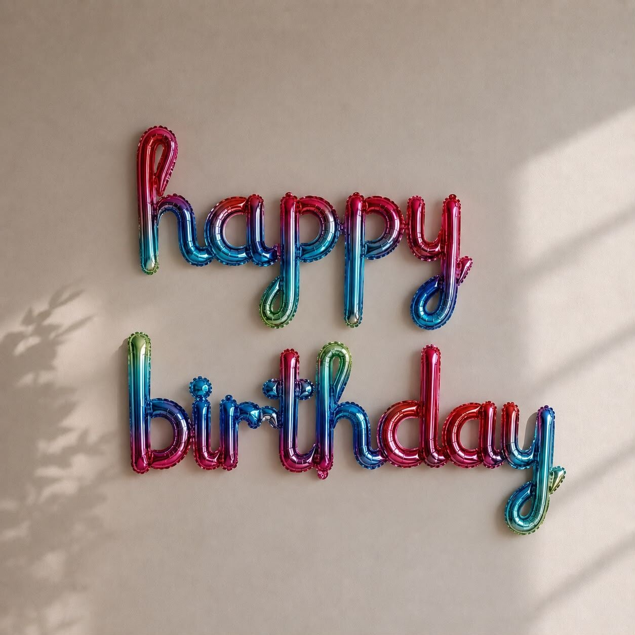Gökkuşagı Happy Birthday İmza Balon
