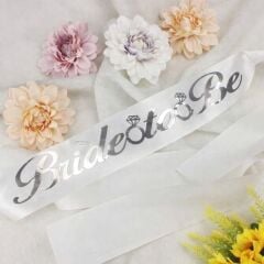 Kuşak Beyaz Gümüş Bride To Be