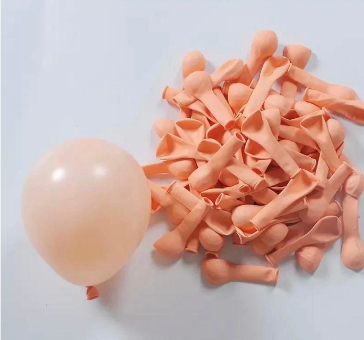 100 Adet 5 inç Somon Makaron Balon