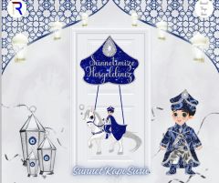 Sünnet Karton Kapı Süsü