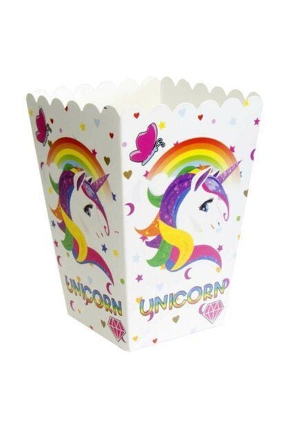 Unicorn Mısır Popcorn Kutusu 8 Adet